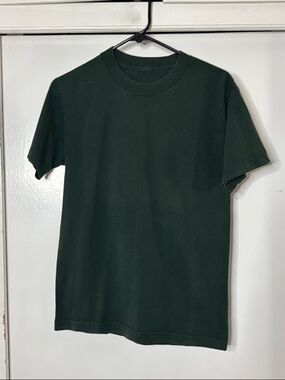 Classic Unisex Crew Neck T-Shirt in Dark Green